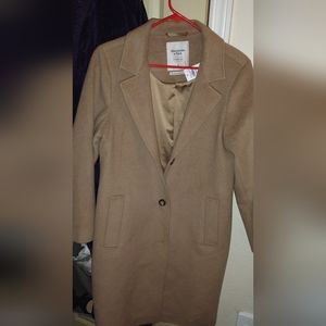 Tan wool coat size M